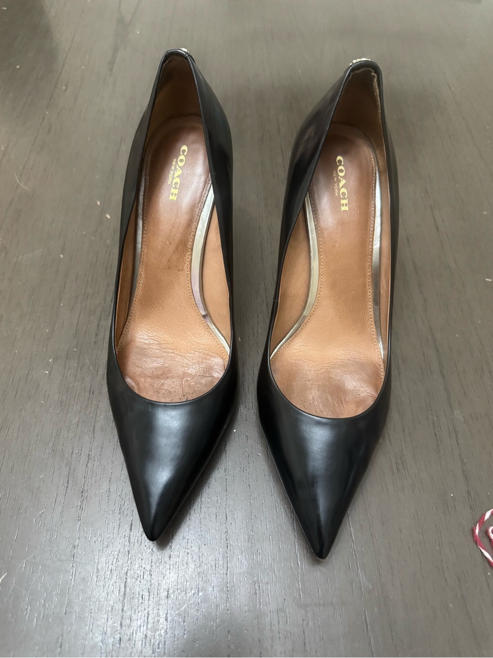 Coach Black leather Pumps 9.5 W